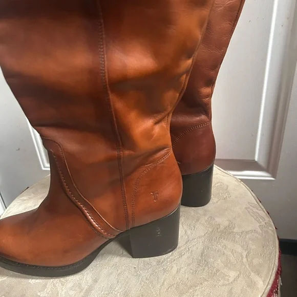 new Frye Women's Jean Tall Pull On Extended Wide Calf Boot FR40672WC CARA Sz 9 - Picture 11 of 16